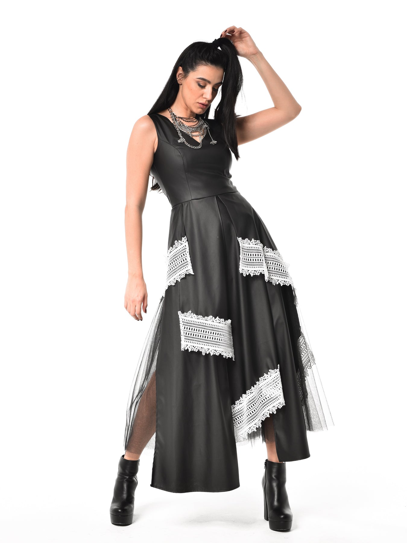 The Blake Vegan Leather Dress